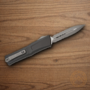 Microtech Auto Combat Troodon DE Gen III Folding Knife 4" Bohler M390MK Steel Blade Black Aluminum Handle