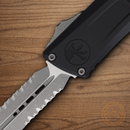 Microtech Auto Combat Troodon DE Gen III Folding Knife 4" Bohler M390MK Steel Blade Black Aluminum Handle