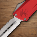 Microtech Auto Combat Troodon DE Gen III Folding Knife 4" Bohler M390MK Steel Blade Red Aluminum Handle