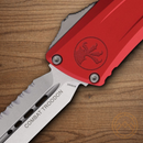 Microtech Auto Combat Troodon DE Gen III Folding Knife 4" Bohler M390MK Steel Blade Red Aluminum Handle