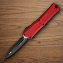Microtech Auto Combat Troodon DE Gen III Folding Knife 4" Bohler M390MK Steel Blade Red Aluminum Handle
