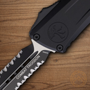 Microtech Auto Combat Troodon DE Gen III Folding Knife 4" Bohler M390MK Steel Blade Black Aluminum Handle