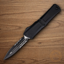 Microtech Auto Combat Troodon DE Gen III Folding Knife 4" Bohler M390MK Steel Blade Black Aluminum Handle