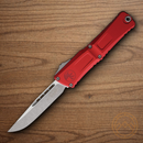 Microtech Auto Combat Troodon SE Gen III Folding Knife 4" Premium Steel Blade Red Aluminum Handle
