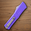 Microtech Auto Combat Troodon SE Gen III Folding Knife 4" Premium Steel Blade Purple Aluminum Handle
