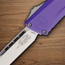 Microtech Auto Combat Troodon SE Gen III Folding Knife 4" Premium Steel Blade Purple Aluminum Handle