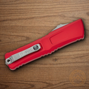 Microtech Auto Combat Troodon SE Gen III Folding Knife 4" Premium Steel Blade Red Aluminum Handle