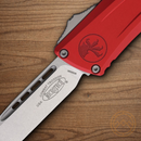 Microtech Auto Combat Troodon SE Gen III Folding Knife 4" Premium Steel Blade Red Aluminum Handle