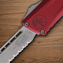 Microtech Auto Combat Troodon SE Gen III Folding Knife 4" Premium Steel Blade Merlot Aluminum Handle
