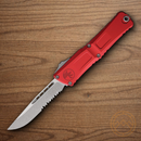 Microtech Auto Combat Troodon SE Gen III Folding Knife 4" Premium Steel Blade Red Aluminum Handle