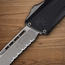 Microtech Auto Combat Troodon SE Gen III Folding Knife 4" Premium Steel Blade Black Aluminum Handle