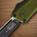 Microtech Auto Combat Troodon SE Gen III Folding Knife 4" Premium Steel Blade OD Green Aluminum Handle