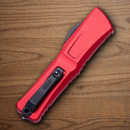 Microtech Auto Combat Troodon SE Gen III Folding Knife 4" Bohler M390MK Steel Blade Red Aluminum Handle