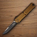 Microtech Auto Combat Troodon SE Gen III Folding Knife 4" Premium Steel Blade Tan Aluminum Handle