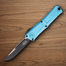 Microtech Auto Combat Troodon SE Gen III Folding Knife 4" Bohler M390MK Steel Blade Teal Aluminum Handle