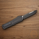 Microtech Auto Combat Troodon SE Gen III Folding Knife 4" Premium Steel Blade Black Aluminum Handle