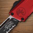 Microtech Auto Combat Troodon SE Gen III Folding Knife 4" Premium Steel Blade Red Aluminum Handle