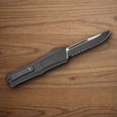 Microtech Auto Combat Troodon SE Gen III Folding Knife 4" Premium Steel Blade Black Aluminum Handle