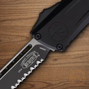 Microtech Auto Combat Troodon SE Gen III Folding Knife 4" Premium Steel Blade Black Aluminum Handle