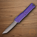 Microtech Auto Combat Troodon T/E Gen III Folding Knife 4" Bohler M390MK Steel Blade Purple Aluminum Handle