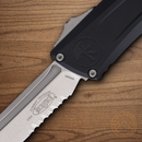 Microtech Auto Combat Troodon T/E GenIII Folding Knife 4" Bohler M390MK Steel Blade Black Aluminum Handle