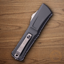 Microtech Auto Combat Troodon T/E GenIII Folding Knife 4" Bohler M390MK Steel Blade Black Aluminum Handle