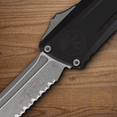Microtech Auto Combat Troodon T/E GenIII Folding Knife 4" Bohler M390MK Steel Blade Black Aluminum Handle