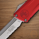 Microtech Auto Combat Troodon T/E GenIII Folding Knife 4" Bohler M390MK Steel Blade Red Aluminum Handle