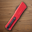 Microtech Auto Combat Troodon T/E GenIII Folding Knife 4" Bohler M390MK Steel Blade Red Aluminum Handle