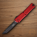 Microtech Auto Combat Troodon T/E GenIII Folding Knife 4" Bohler M390MK Steel Blade Red Aluminum Handle