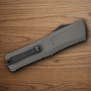 Microtech Auto Combat Troodon T/E GenIII Folding Knife 4" Bohler M390MK Steel Blade Gray Aluminum Handle