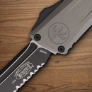 Microtech Auto Combat Troodon T/E GenIII Folding Knife 4" Bohler M390MK Steel Blade Gray Aluminum Handle