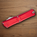 Microtech Auto Combat Troodon Gen III Folding Knife 4" Bohler M390MK Steel Blade Red Aluminum Handle