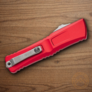 Microtech Auto Combat Troodon Gen III Folding Knife 4" Bohler M390MK Steel Blade Red Aluminum Handle