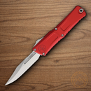 Microtech Auto Combat Troodon Gen III Folding Knife 4" Bohler M390MK Steel Blade Red Aluminum Handle