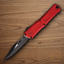 Microtech Auto Combat Troodon Gen III Folding Knife 4" Premium Steel Blade Red Aluminum Handle