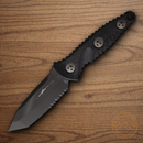 Microtech Socom Alpha Mini Fixed Knife 3.75" DLC Premium Steel Blade Carbon Fiber Handle