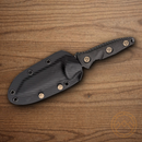 Microtech Socom Alpha Mini Fixed Knife 3.75" DLC Premium Steel Blade Carbon Fiber Handle