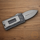 Microtech Auto Exocet II Folding Knife 2.25" Bohler M390MK Steel Blade Black Aluminum Handle