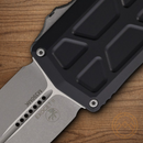Microtech Auto Exocet II Folding Knife 2.25" Bohler M390MK Steel Blade Black Aluminum Handle