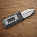 Microtech Auto Exocet II Folding Knife 2.25" Bohler M390MK Steel Blade Black Aluminum Handle