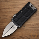 Microtech Auto Exocet II Folding Knife 2.25" Bohler M390MK Steel Blade Black Aluminum Handle