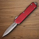 Microtech Auto Scarab II Folding Knife 3.9" Bohler M390MK Steel Blade Merlot Aluminum Handle