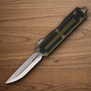 Microtech Auto Scarab II Folding Knife 3.9" Bohler M390MK Steel Blade OD Green/Black Aluminum Handle