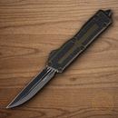 Microtech Auto Scarab II Folding Knife 3.9" Bohler M390MK Steel Blade OD Green/Black Aluminum Handle