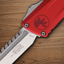 Microtech Auto Combat Troodon Intercepto Folding Knife 4" Bohler M390MK Steel Blade Red Aluminum Handle