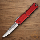 Microtech Auto Combat Troodon Intercepto Folding Knife 4" Bohler M390MK Steel Blade Red Aluminum Handle