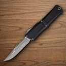 Microtech Auto Combat Troodon Intercepto Folding Knife 4" Bohler M390MK Steel Blade Black Aluminum Handle