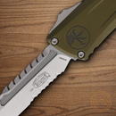 Microtech Auto Combat Troodon Intercepto Folding Knife 4" Bohler M390MK Steel Blade OD Green Aluminum Handle