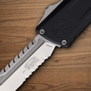 Microtech Auto Combat Troodon Intercepto Folding Knife 4" Bohler M390MK Steel Blade Black Aluminum Handle